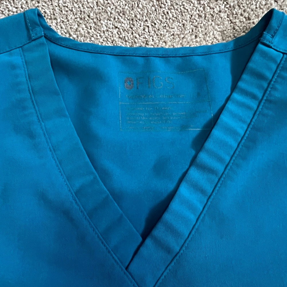 Figs Teal Scrub Set